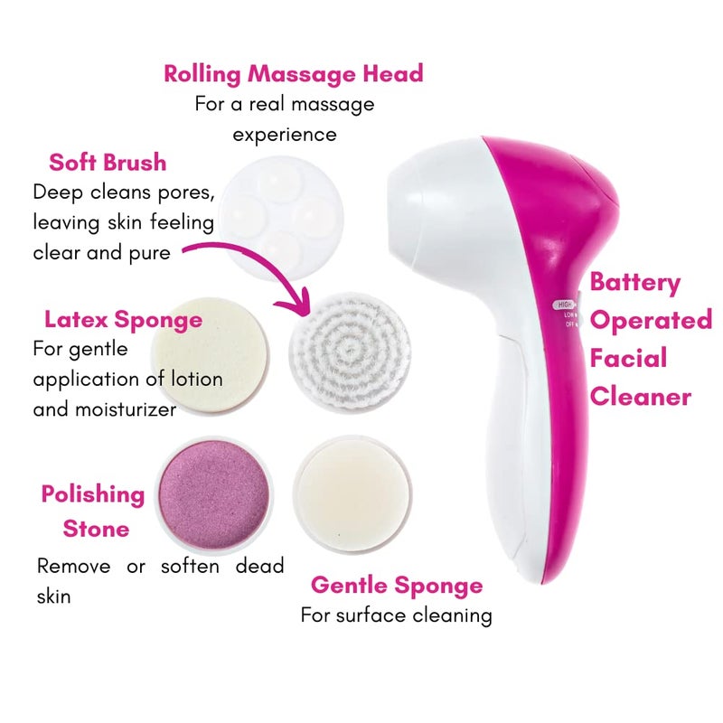 Hot Focus Kids Spa For Girls Toys Day Spa Kit - Kids Playset Deluxe Set With Facial Cleanser Machine Headband Mud Mask - Image 3